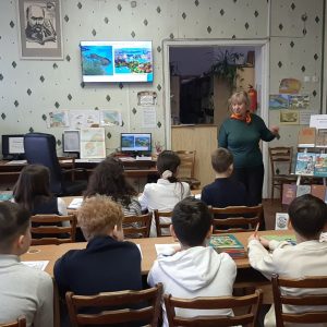 Неделя детской книги и чтения прошла в библиотеке, лицея М. Коцюбинский